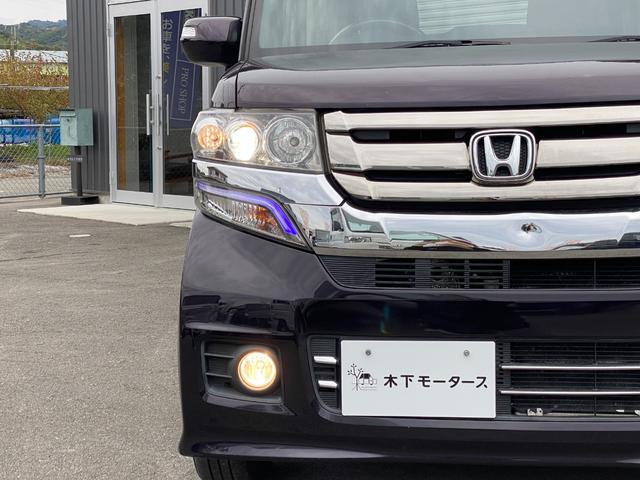 Ｎ－ＢＯＸカスタム Ｇ・Ｌパッケージ　バックカメラ　両側スライド・片側電動　ナビ　ＴＶ　衝突被害軽減システム　オートライト　ＨＩＤ　スマートキー　アイドリングストップ　電動格納ミラー　ベンチシート　ＣＶＴ　盗難防止システム　ＡＢＳ　ＥＳＣ（28枚目）