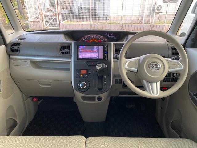 タント Ｘターボ　ＳＡ　ＥＴＣ　両側スライド・片側電動　ナビ　ＴＶ　衝突被害軽減システム　オートライト　スマートキー　アイドリングストップ　電動格納ミラー　ベンチシート　ＣＶＴ　盗難防止システム　ＡＢＳ　ＥＳＣ　ＣＤ（2枚目）