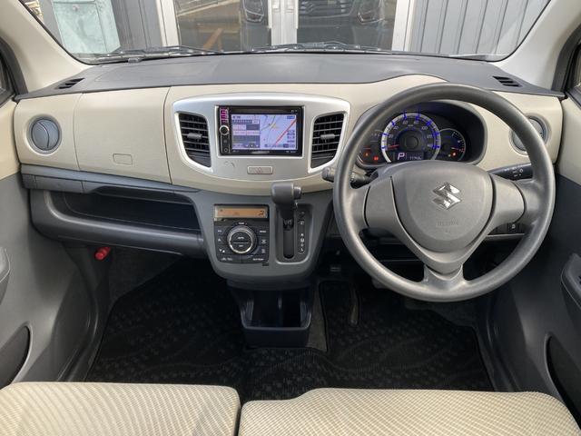 ワゴンR FX ナビ キーレスエントリー アイドリングストップ 電動格納ミラー CVT 盗難防止システム ABS CD DVD再生 衝突安全ボディ エアコン パワーステアリング パワーウィンドウ(2枚目)