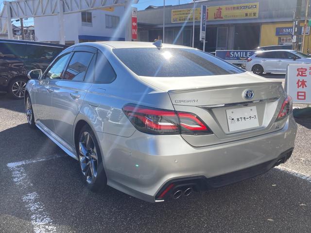 クラウンハイブリッド ＲＳアドバンス　ＥＴＣ　クリアランスソナー　レーンアシスト　オートクルーズコントロール　パークアシスト　衝突被害軽減システム　全周囲カメラ　ナビ　ＴＶ　アルミホイール　オートマチックハイビーム　オートライト（50枚目）