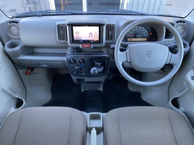 エブリイ ジョイン　両側スライドドア　ナビ　ＴＶ　キーレスエントリー　電動格納ミラー　ＭＴ　盗難防止システム　ＡＢＳ　ＣＤ　ＤＶＤ再生　ＵＳＢ　ミュージックプレイヤー接続可　衝突安全ボディ　エアコン　パワーステアリング（2枚目）