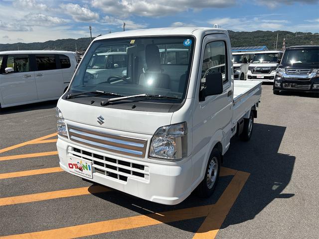 KCエアコン・パワステ 4WD 軽トラック 三方開 AT アイドリングストップ オートライト ESC エアコン パワーステアリング 運転席エアバッグ(2枚目)