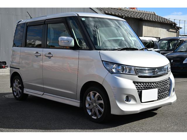 パレットＳＷ リミテッドＩＩ　両側パワースライドドア　スズキ純正ナビ　シートヒーター　ナビ　ワンセグＴＶ　ワンオーナー　ＨＩＤヘッドライト　エンジンプッシュスタート　点検記録簿　ＥＴＣ　フルフラットシート　スマートキー（5枚目）