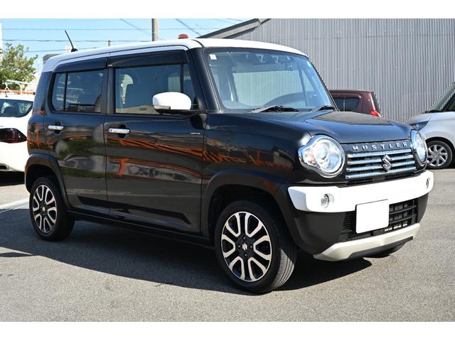 ハスラー ＪスタイルＩＩ　衝突被害軽減ブレーキ　ナビ　バックカメラ　フルセグＴＶ　Ｂｌｕｅｔｏｏｔｈ　レーンキープアシスト　ドライブレコーダー前後　ＥＴＣ　ＨＩＤヘッドライト　ハーフレザーシート　シートヒーター　スマートキー（4枚目）