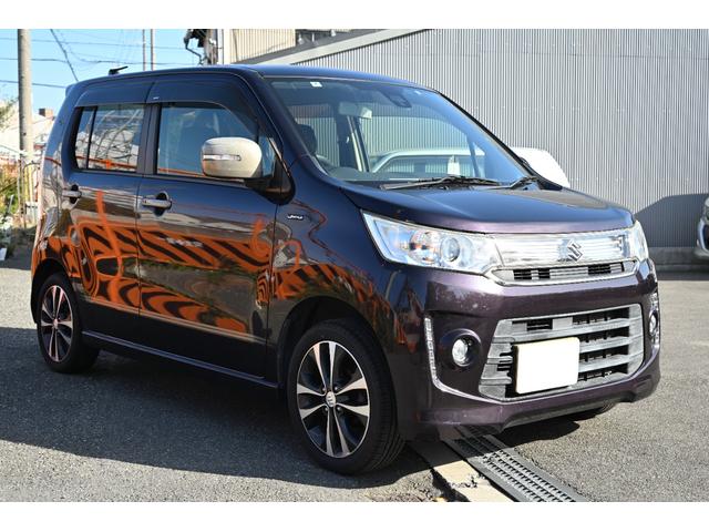 ワゴンＲスティングレー Ｊスタイル　ブレーキサポート　衝突被害軽減ブレーキ　ナビ　テレビ　ＥＴＣ　シートヒーター　スマートキー　ＥＴＣ　ＨＩＤヘッドライト　フルフラットシート　ベンチシート　キーレス　禁煙車　ハイブリッド　オートライト（5枚目）