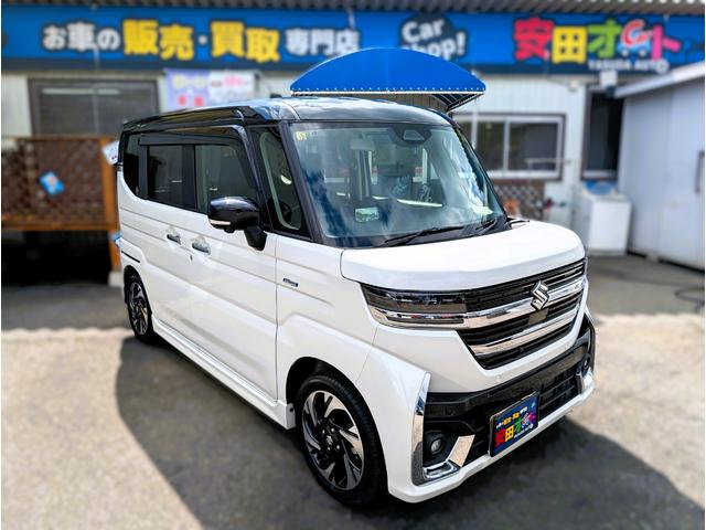 スペーシアカスタム ハイブリッドＸＳターボ　２トーンカラー／ターボ／全方位モニター／大型ナビフルセグＴＶバックカメラブルートゥース／衝突軽減ブレーキサポート／両側パワースライドドア／１オーナー／両席シートヒーター／禁煙車／Ｃセンサー／クルコン／（16枚目）