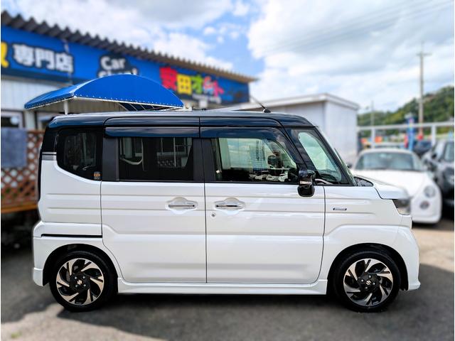 スペーシアカスタム ハイブリッドＸＳターボ　２トーンカラー／ターボ／全方位モニター／大型ナビフルセグＴＶバックカメラブルートゥース／衝突軽減ブレーキサポート／両側パワースライドドア／１オーナー／両席シートヒーター／禁煙車／Ｃセンサー／クルコン／（17枚目）