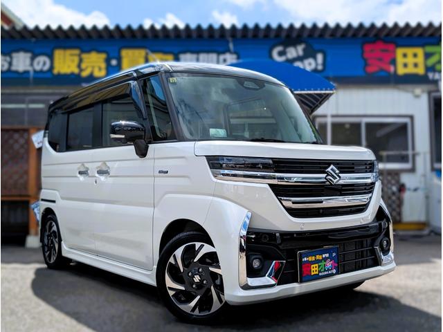 スペーシアカスタム ハイブリッドＸＳターボ　２トーンカラー／ターボ／全方位モニター／大型ナビフルセグＴＶバックカメラブルートゥース／衝突軽減ブレーキサポート／両側パワースライドドア／１オーナー／両席シートヒーター／禁煙車／Ｃセンサー／クルコン／（46枚目）