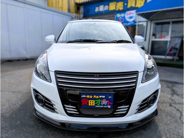 スイフトスポーツ ベースグレード　エアロ　テイン車高調（純正あり）　ＧＲＯＷフロントグリル（純正あり）　モンスタースポーツマフラー（純正あり）　グレッディリヤウイング　３連メーター　ナビフルセグＴＶＢＴ　クルコンパドルシフト　１オーナ（14枚目）