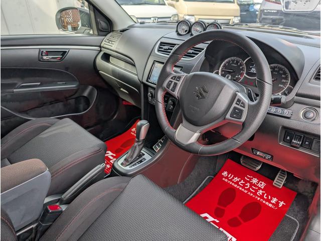 スイフトスポーツ ベースグレード　エアロ　テイン車高調（純正あり）　ＧＲＯＷフロントグリル（純正あり）　モンスタースポーツマフラー（純正あり）　グレッディリヤウイング　３連メーター　ナビフルセグＴＶＢＴ　クルコンパドルシフト　１オーナ（26枚目）