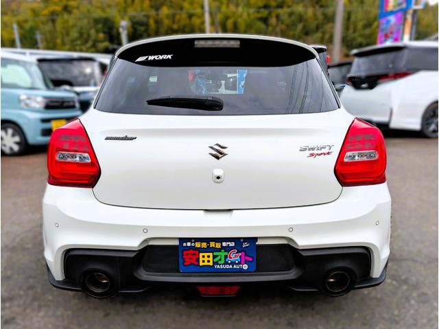 スイフトスポーツ ベースグレード セーフティサポート テイン車高調 WORK17インチアルミ モンスタースポーツマフラー 衝突軽減ブレーキサポート ブラインドスポットモニター ドラレコ シートヒーター LEDヘッド&フォグ 6速MT(21枚目)