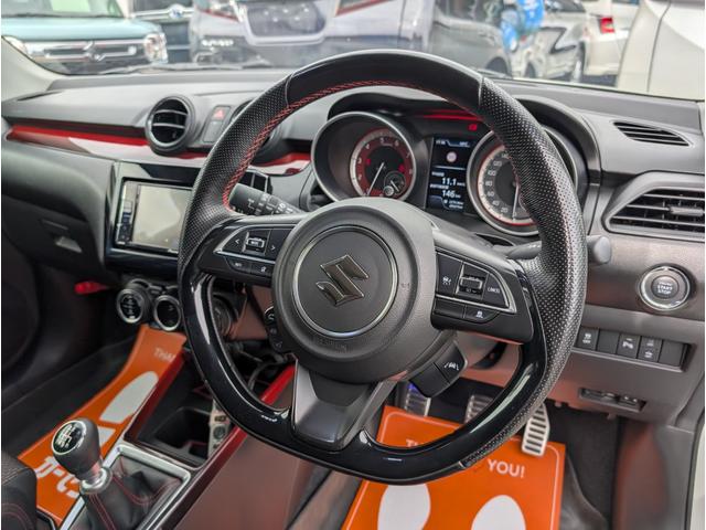 スイフトスポーツ ベースグレード セーフティサポート テイン車高調 WORK17インチアルミ モンスタースポーツマフラー 衝突軽減ブレーキサポート ブラインドスポットモニター ドラレコ シートヒーター LEDヘッド&フォグ 6速MT(29枚目)