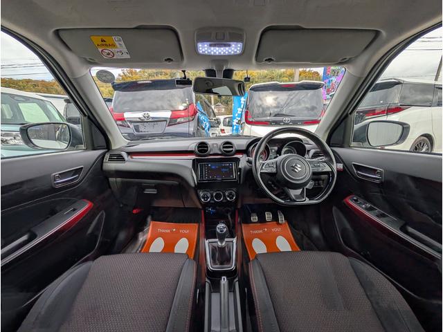 スイフトスポーツ ベースグレード セーフティサポート テイン車高調 WORK17インチアルミ モンスタースポーツマフラー 衝突軽減ブレーキサポート ブラインドスポットモニター ドラレコ シートヒーター LEDヘッド&フォグ 6速MT(30枚目)