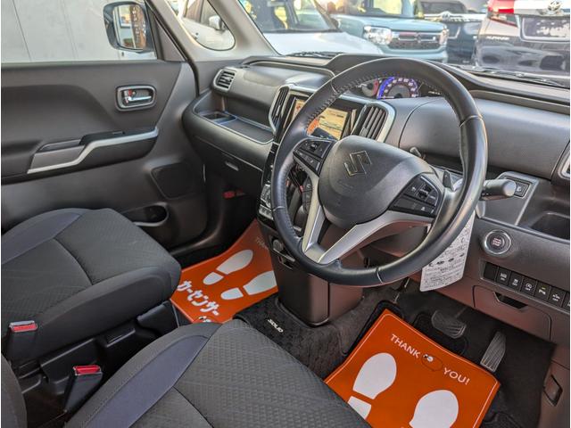 ソリオバンディット ハイブリッドＭＶ　新品タイヤ　大型ナビ　全方位カメラ　フルセグＴＶ　両側パワースライドドア　衝突軽減ブレーキサポート　シートヒーター　コーナーセンサー　アイドリングＳＴＯＰ　２列目開閉テーブル　ＥＴＣ　クルコン（23枚目）