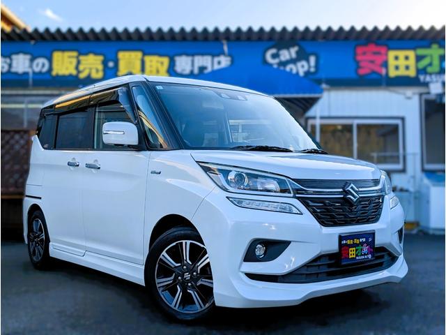 ソリオバンディット ハイブリッドＭＶ　新品タイヤ　大型ナビ　全方位カメラ　フルセグＴＶ　両側パワースライドドア　衝突軽減ブレーキサポート　シートヒーター　コーナーセンサー　アイドリングＳＴＯＰ　２列目開閉テーブル　ＥＴＣ　クルコン（41枚目）