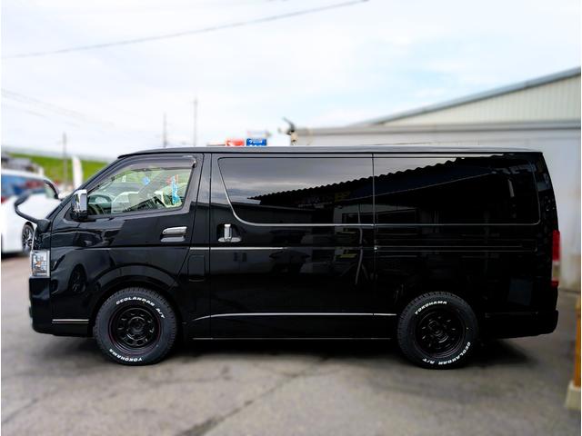 ハイエースバン スーパーＧＬ　ダークプライムＩＩ　フリップダウン　大型ナビ　デイトナホイール　新品ジオランダーホワイトレター　全方位モニター　両側パワースライド　デジタルミラー　リヤフィルム施工　衝突軽減ブレーキ　ハーフレザーシート　純正ホイール（28枚目）