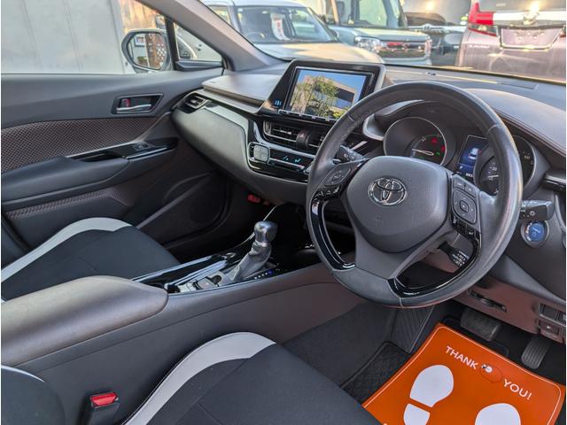 Ｃ－ＨＲ Ｇ　ＴＲＤエアロ（Ｆ／Ｓ／Ｒ）　大型ナビフルセグＴＶ　ブラインドスポットモニター　モデリスターミラーカバー　レーダー　バックカメラブルートゥース　クルコン　ステアリングスイッチ　１オーナー　禁煙車　記録簿（23枚目）