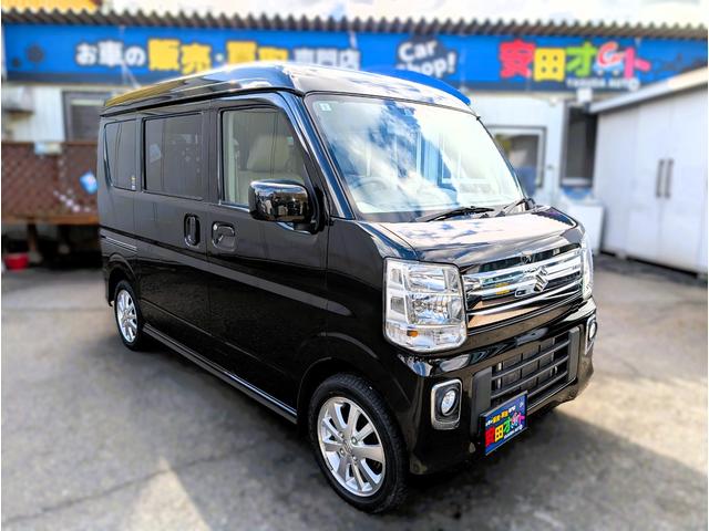 エブリイワゴン PZターボ ハイルーフ 衝突軽減ブレーキ ナビフルセグTVバックカメラブルートゥース パワースライドドア ドライブレコーダー コーナーセンサー ステアリングスイッチ 禁煙車 アイソフィックス ETC(10枚目)