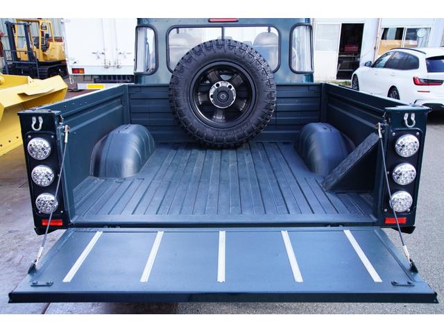 ディフェンダー ピックアップ　ＡＴ載替車両　ＮＯＸ／ＰＭ適合車　本革シート張替済　社外ステアリング　社外１０インチディスプレイオーディオ　専用ビルトインキッド取付　サイドステップブラック　社外グリル　ＬＥＤサイドランプ（48枚目）