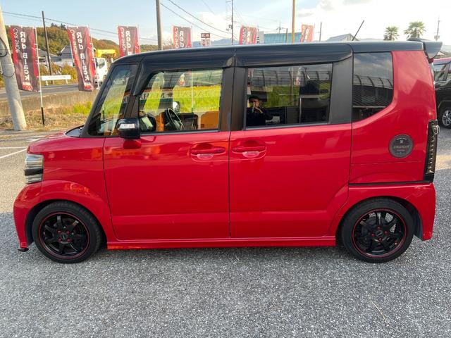 Ｎ－ＢＯＸカスタム Ｇ　ＳＳパッケージ　両側パワスラ　メモリーナビ　バックカメラ　車高調　ローダウン　社外ＬＥＤテール　フロントリップ　ＥＴＣ　地デジ　スマートキー　ＨＩＤ（6枚目）