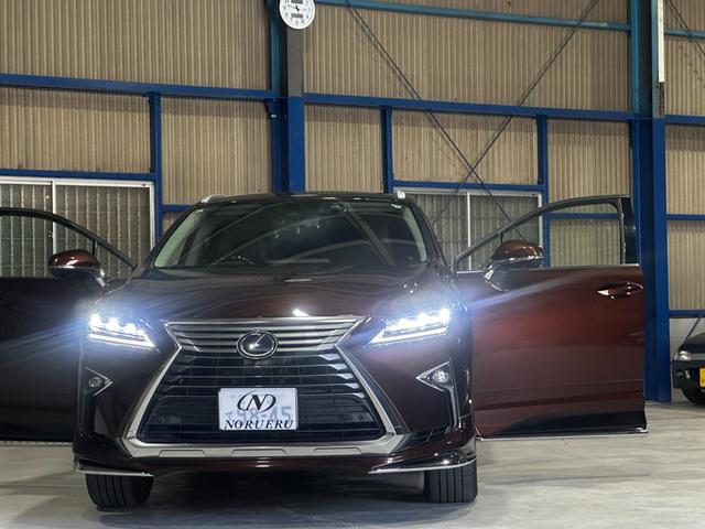 ＲＸ ＲＸ４５０ｈ　バージョンＬ　モデリスタエアロ（Ｆ．Ｓ．Ｒ）　モデリスタマフラー　マークレビンソン　リアエンター　パノラマムーンルーフ　パワーバックゲート　茶革　シートヒーター　ベンチレーション　三眼ＬＥＤ　セーフィーセンス（46枚目）