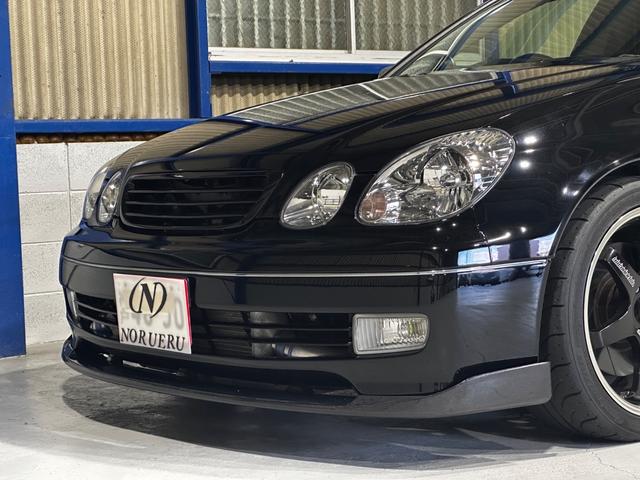 アリスト V300ベルテックスエディション 黒革 サンルーフ バーディークラブ車高調 フジツボマフラー ボルクレーシング18インチ HKSブーストコントローラー HKSメタルキャタライザー HKSインタークーラーパイピングキット(5枚目)