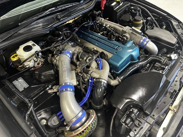 アリスト V300ベルテックスエディション 黒革 サンルーフ バーディークラブ車高調 フジツボマフラー ボルクレーシング18インチ HKSブーストコントローラー HKSメタルキャタライザー HKSインタークーラーパイピングキット(36枚目)