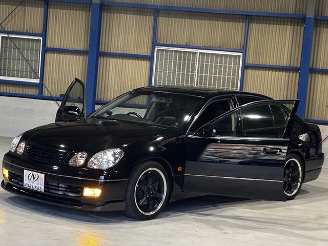 アリスト V300ベルテックスエディション 黒革 サンルーフ バーディークラブ車高調 フジツボマフラー ボルクレーシング18インチ HKSブーストコントローラー HKSメタルキャタライザー HKSインタークーラーパイピングキット(39枚目)