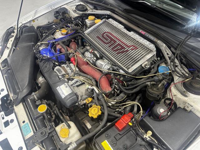 インプレッサ WRX STi F型 社外ボンネット ボルテックスGTウイング HKSマフラー 車高調 HKSブーストコントローラー 社外ヘッドライト 社外ナビ TV ETC タイミングベルト交換済み(35枚目)