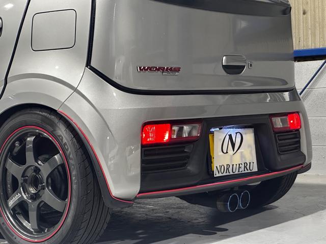アルトワークス 　ＨＫＳマフラー　レイズＴＥ３７　１５インチ　ｎａｖｉｃ車高調　社外ボンネット　社外ディスプレイオーディオ　バックカメラ（12枚目）