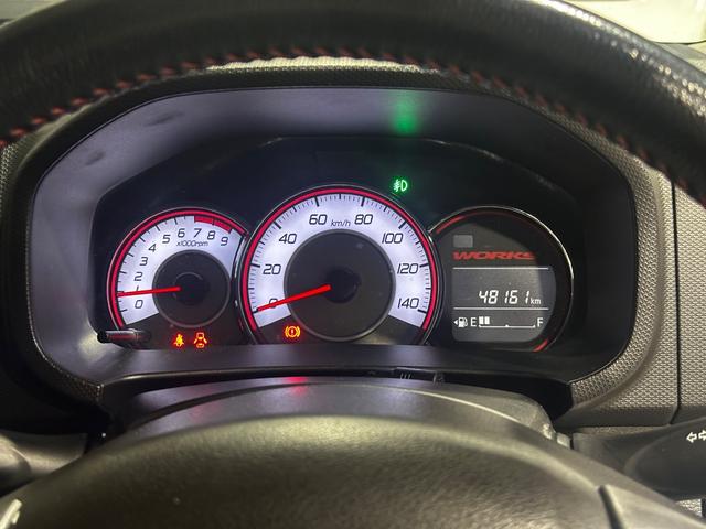 アルトワークス 　ＨＫＳマフラー　レイズＴＥ３７　１５インチ　ｎａｖｉｃ車高調　社外ボンネット　社外ディスプレイオーディオ　バックカメラ（23枚目）