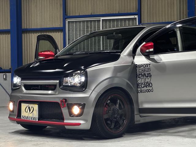 アルトワークス 　ＨＫＳマフラー　レイズＴＥ３７　１５インチ　ｎａｖｉｃ車高調　社外ボンネット　社外ディスプレイオーディオ　バックカメラ（39枚目）