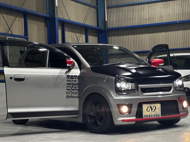 アルトワークス 　ＨＫＳマフラー　レイズＴＥ３７　１５インチ　ｎａｖｉｃ車高調　社外ボンネット　社外ディスプレイオーディオ　バックカメラ（40枚目）