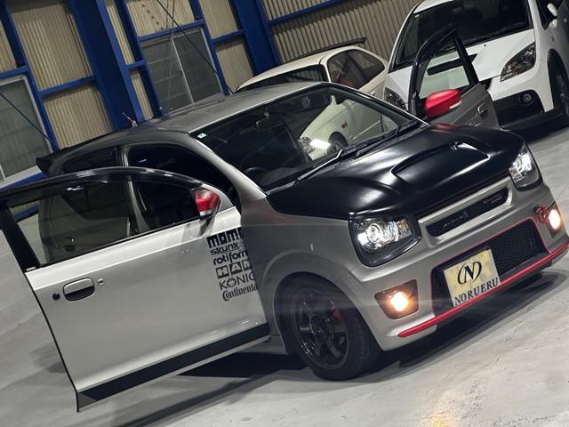 アルトワークス 　ＨＫＳマフラー　レイズＴＥ３７　１５インチ　ｎａｖｉｃ車高調　社外ボンネット　社外ディスプレイオーディオ　バックカメラ（41枚目）