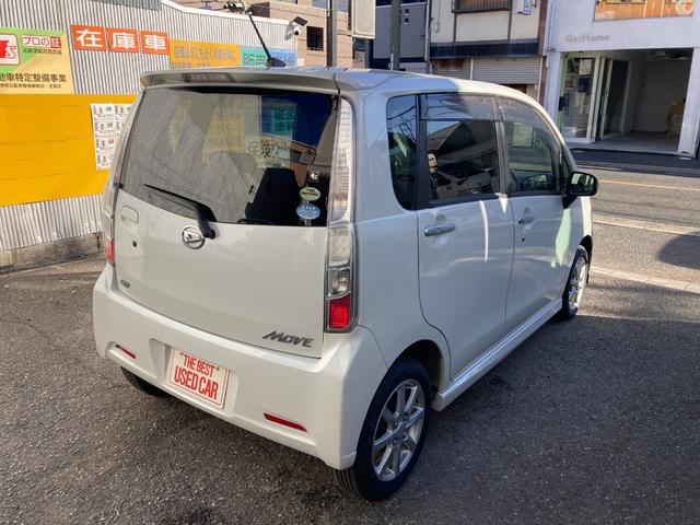 ムーヴ カスタム　Ｇ　走行距離無制限１年保証付　タイヤ４本新品　ナビ　ＣＤ・ＤＶＤ再生　スマートキー　プッシュスタート　アイドリングストップ（8枚目）