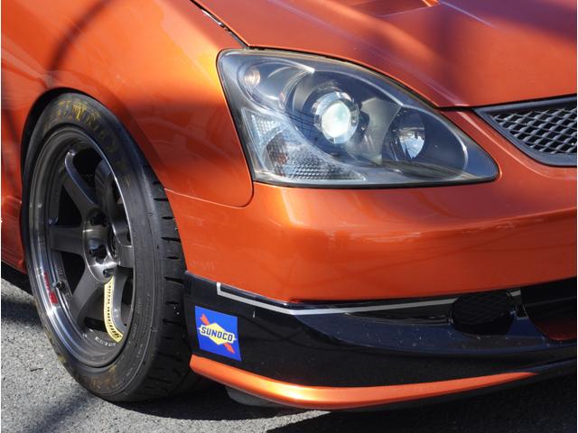 シビック タイプR フルラッピング RAYS te37SL DIREZZA z3 スパルコフルバケ 車高調 ASRサブフレーム 調整式アッパーアーム メッシュブレーキホース プロジェクトマイクロパッド 社外エアクリ(5枚目)