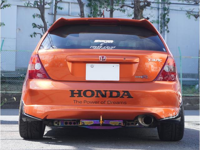 シビック タイプR フルラッピング RAYS te37SL DIREZZA z3 スパルコフルバケ 車高調 ASRサブフレーム 調整式アッパーアーム メッシュブレーキホース プロジェクトマイクロパッド 社外エアクリ(13枚目)