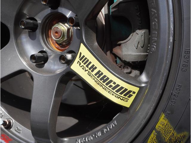 シビック タイプR フルラッピング RAYS te37SL DIREZZA z3 スパルコフルバケ 車高調 ASRサブフレーム 調整式アッパーアーム メッシュブレーキホース プロジェクトマイクロパッド 社外エアクリ(68枚目)