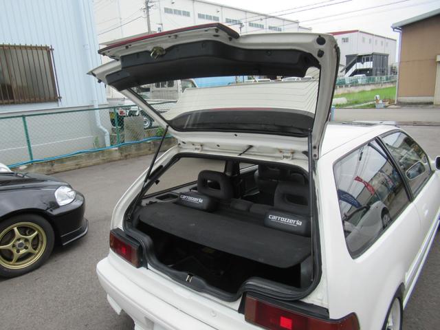 シビック ＳｉＲＩＩ　ＶＴＥＣ　Ｂ１６Ａ　５速ＭＴ　新品Ｆガラス　フル内装　ゼロファイター車高調　マフラー　サンルーフ　ブレーキＯ／Ｈ済　悪っ羽　ＳＳＲタイプＸ１５インチ　新品タイヤ　Ｔベルト交換済　新品ＦＲＰボンネット（33枚目）