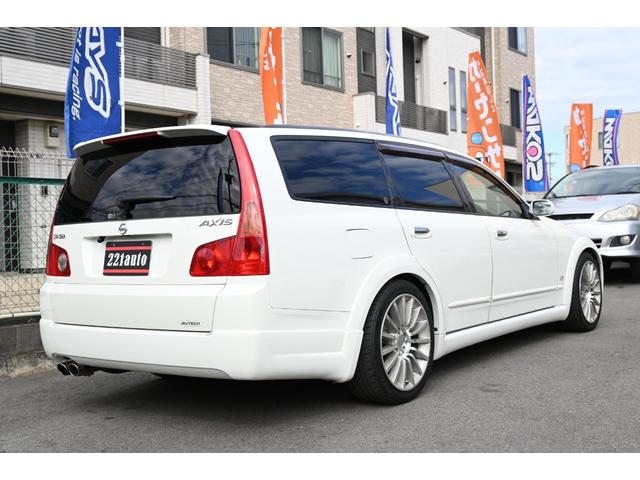 ステージア アクシス350S オーテック VQ35DE 6MT 18インチAW ハーフレザーシート カロッツェリアナビ Bカメラ ETC 車検8年7月まで(4枚目)