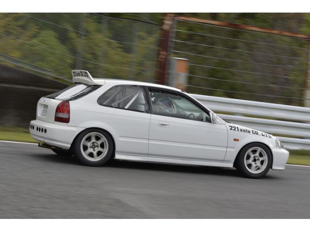 シビック SiR ホンダワンメイクレース サーキットフェスタ2025 テンロク ラジアルクラス チャンピオンカー 書類あり レースカーだけど車検取得できる仕様なんです。(11枚目)