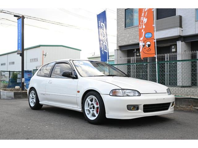 シビック SiRII ユーザー買取 VTEC B18C 5MT サンルーフ P1レーシング15インチAW 新品BSタイヤ4本 ゼロファ新品ヘッドライト&フォグ DIXCEL新品Bロータ&パッド RECAROフルバケ(3枚目)