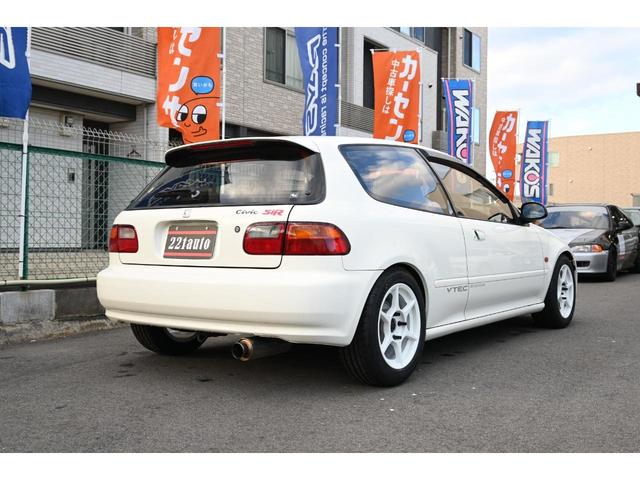 シビック SiRII ユーザー買取 VTEC B18C 5MT サンルーフ P1レーシング15インチAW 新品BSタイヤ4本 ゼロファ新品ヘッドライト&フォグ DIXCEL新品Bロータ&パッド RECAROフルバケ(5枚目)