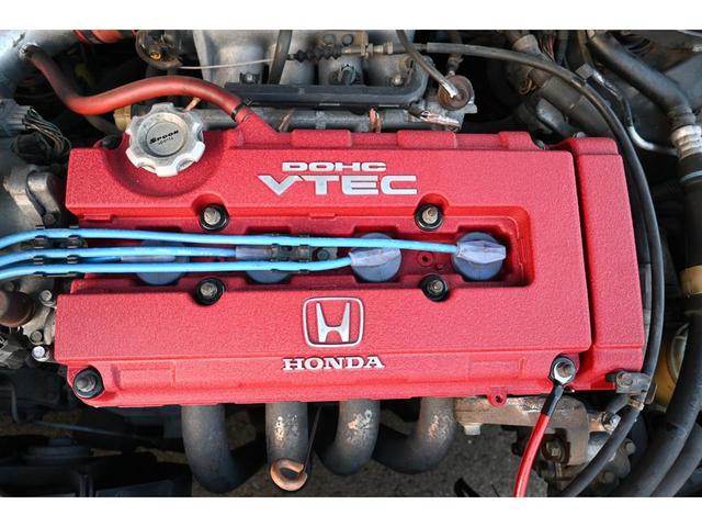 シビック SiRII ユーザー買取 VTEC B18C 5MT サンルーフ P1レーシング15インチAW 新品BSタイヤ4本 ゼロファ新品ヘッドライト&フォグ DIXCEL新品Bロータ&パッド RECAROフルバケ(12枚目)