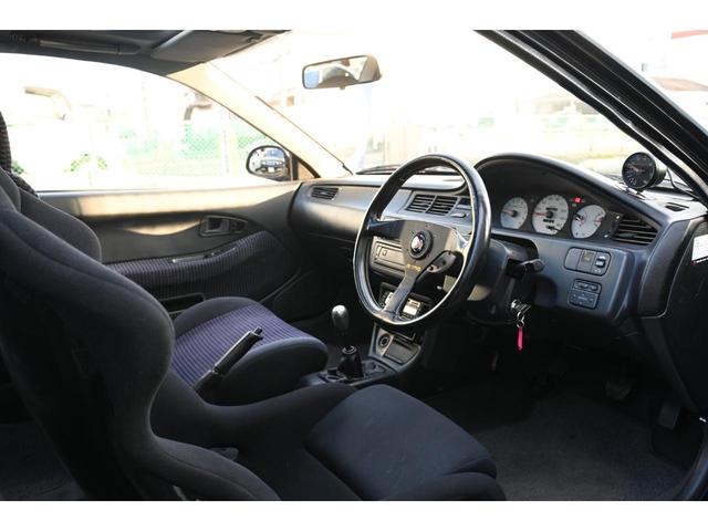 シビック SiRII ユーザー買取 VTEC B18C 5MT サンルーフ P1レーシング15インチAW 新品BSタイヤ4本 ゼロファ新品ヘッドライト&フォグ DIXCEL新品Bロータ&パッド RECAROフルバケ(16枚目)