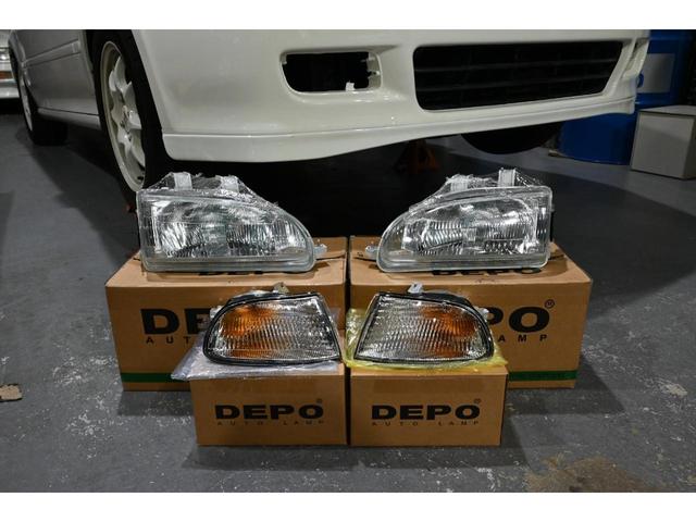 シビック SiRII ユーザー買取 VTEC B18C 5MT サンルーフ P1レーシング15インチAW 新品BSタイヤ4本 ゼロファ新品ヘッドライト&フォグ DIXCEL新品Bロータ&パッド RECAROフルバケ(28枚目)