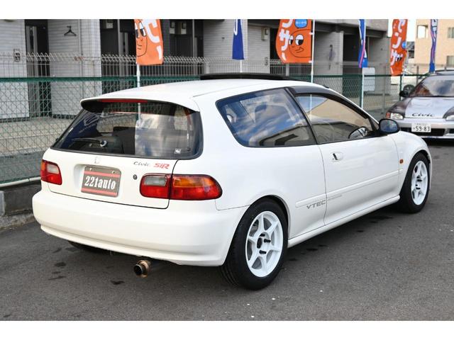 シビック SiRII ユーザー買取 VTEC B18C 5MT サンルーフ P1レーシング15インチAW 新品BSタイヤ4本 ゼロファ新品ヘッドライト&フォグ DIXCEL新品Bロータ&パッド RECAROフルバケ(43枚目)