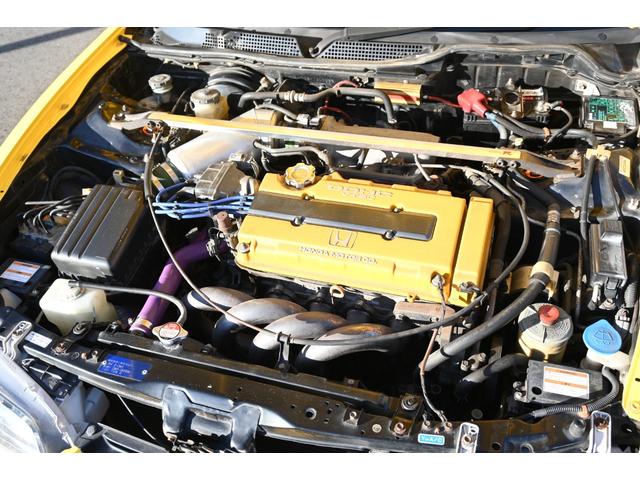 インテグラ タイプR DB8 98スペック VTEC B18C 5MT 新品ゼロファイターラバウル15インチAW 新品TOYOR1R ゼロファイター車高調 カーボンリップ 社外エキマニ モモステ ケンウッドBTオーディオ(7枚目)