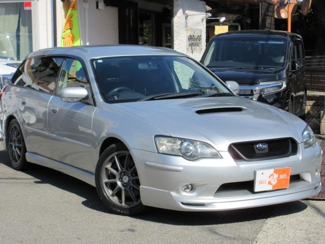 レガシィツーリングワゴン ２．０ＧＴ　Ｆ．Ｓ．Ｒエアロ　ＯＺレーシング１７インチＡＷ　柿本２本出しマフラー　ＨＫＳ強化クラッチ　ＢＩＬＳＴＥＩＮショックアブソーバー　社外スプリング　ローダウン　ＨＩＤヘッドライト　Ｐーシート　ナビ（2枚目）