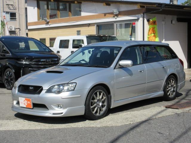 レガシィツーリングワゴン ２．０ＧＴ　Ｆ．Ｓ．Ｒエアロ　ＯＺレーシング１７インチＡＷ　柿本２本出しマフラー　ＨＫＳ強化クラッチ　ＢＩＬＳＴＥＩＮショックアブソーバー　社外スプリング　ローダウン　ＨＩＤヘッドライト　Ｐーシート　ナビ（4枚目）